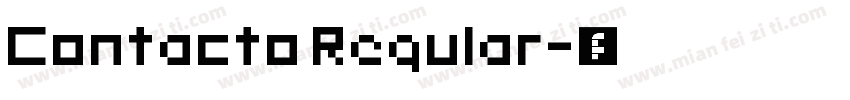 Contacto Regular字体转换